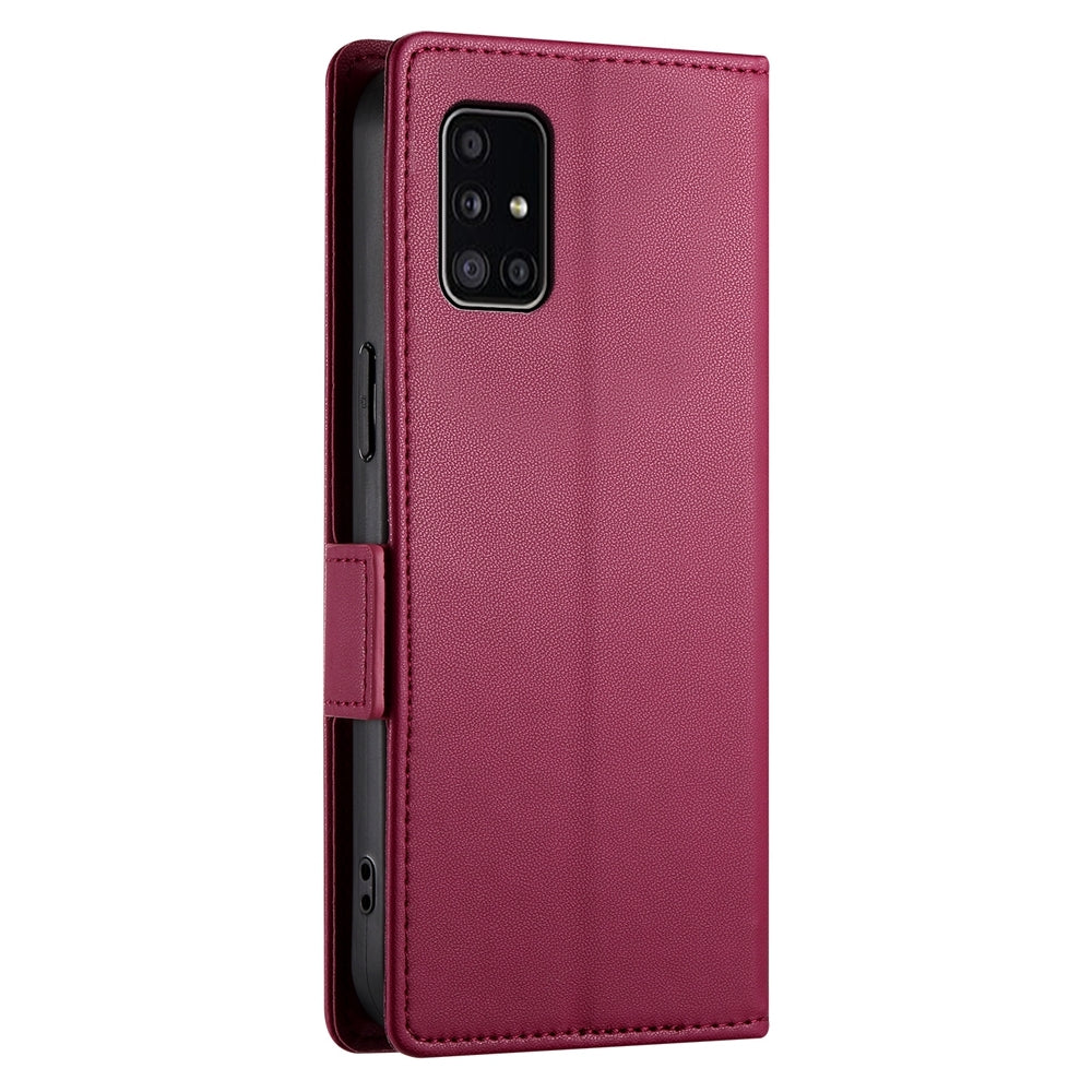Samsung Galaxy A51 4G Wallet Case - Luxury Magnetic PU Leather Flip Cover with Card Slots, Stand & Shockproof Protection