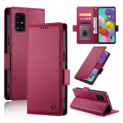 Samsung Galaxy M40s Wallet Case - Luxury Magnetic PU Leather Flip Cover with Card Slots, Stand & Shockproof Protection