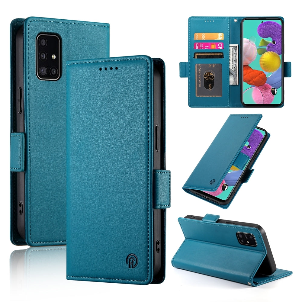 Samsung Galaxy A51 4G Wallet Case - Luxury Magnetic PU Leather Flip Cover with Card Slots, Stand & Shockproof Protection