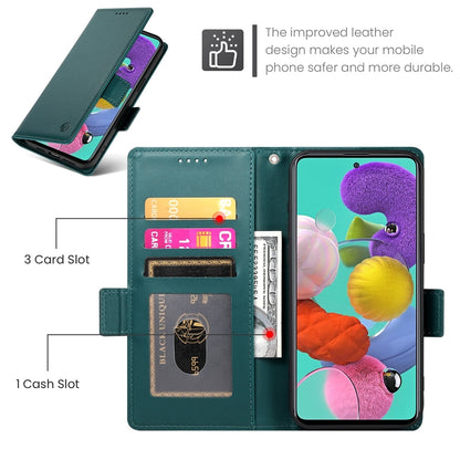 Samsung Galaxy A51 4G Wallet Case - Luxury Magnetic PU Leather Flip Cover with Card Slots, Stand & Shockproof Protection
