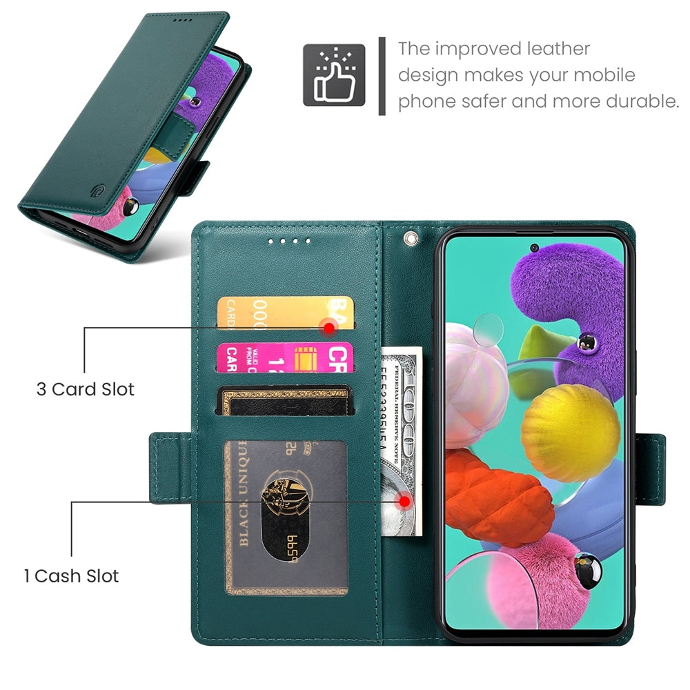Samsung Galaxy M40s Wallet Case - Luxury Magnetic PU Leather Flip Cover with Card Slots, Stand & Shockproof Protection