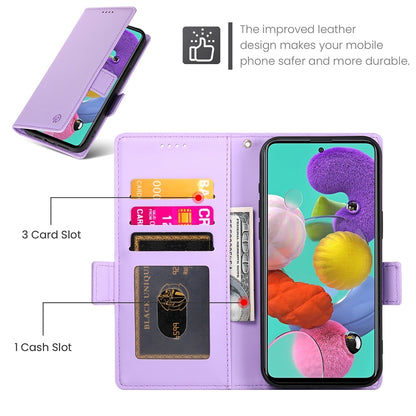 Samsung Galaxy A51 4G Wallet Case - Luxury Magnetic PU Leather Flip Cover with Card Slots, Stand & Shockproof Protection