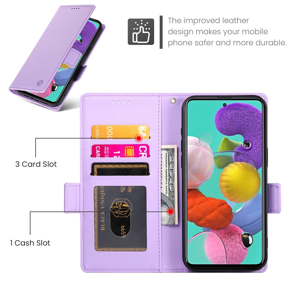 Samsung Galaxy M40s Wallet Case - Luxury Magnetic PU Leather Flip Cover with Card Slots, Stand & Shockproof Protection