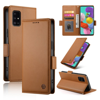 Samsung Galaxy M40s Wallet Case - Luxury Magnetic PU Leather Flip Cover with Card Slots, Stand & Shockproof Protection