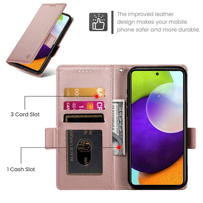 Samsung Galaxy A52 4G/5G Wallet Case - Luxury Magnetic PU Leather Flip Cover with Card Slots, Stand & Shockproof Protection