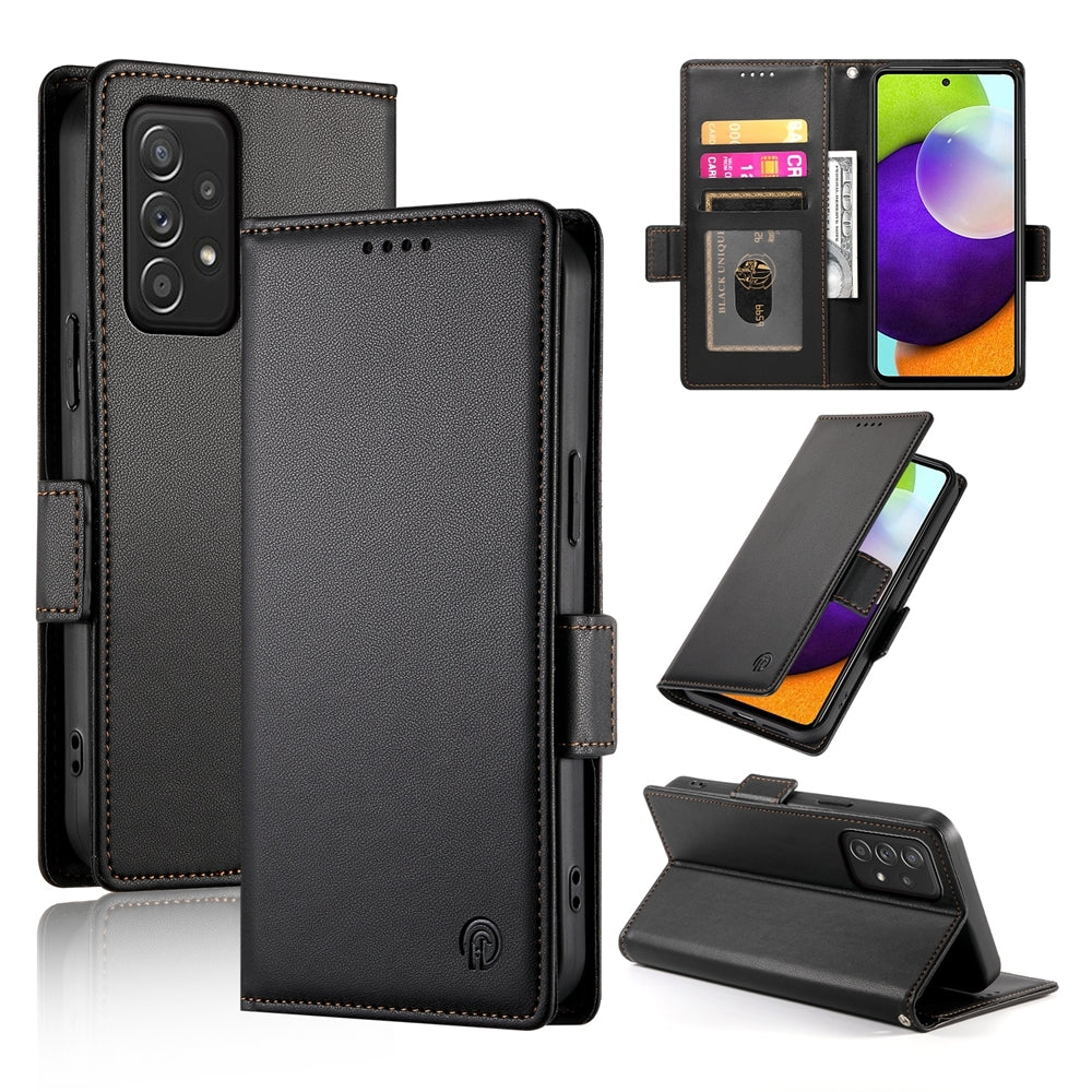 Samsung Galaxy A52 4G/5G Wallet Case - Luxury Magnetic PU Leather Flip Cover with Card Slots, Stand & Shockproof Protection