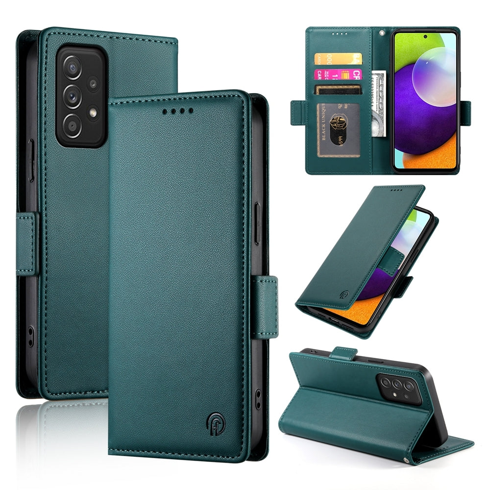 Samsung Galaxy A52 4G/5G Wallet Case - Luxury Magnetic PU Leather Flip Cover with Card Slots, Stand & Shockproof Protection