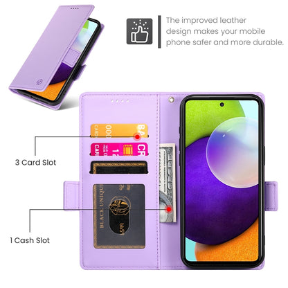 Samsung Galaxy A52 4G/5G Wallet Case - Luxury Magnetic PU Leather Flip Cover with Card Slots, Stand & Shockproof Protection