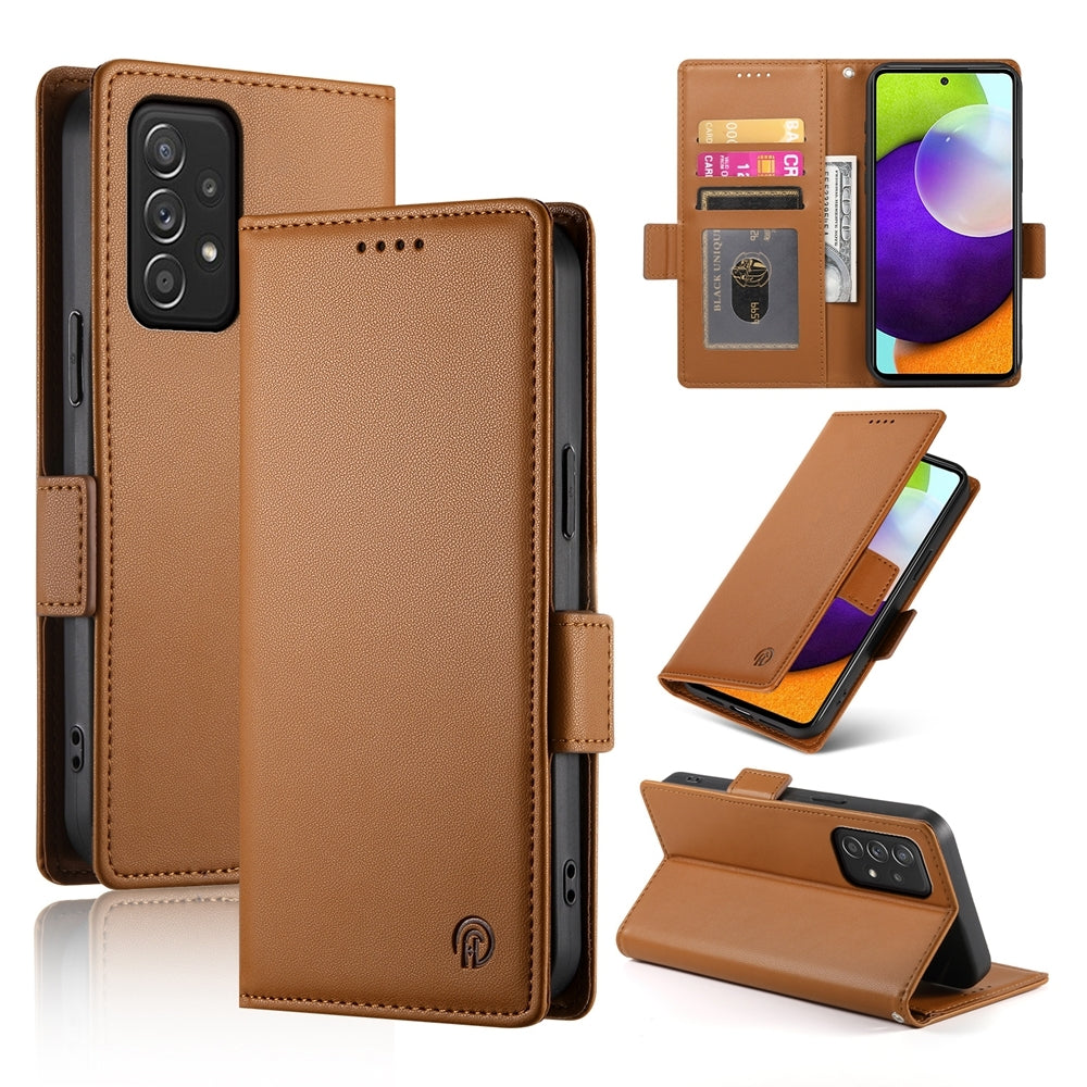 Samsung Galaxy A52 4G/5G Wallet Case - Luxury Magnetic PU Leather Flip Cover with Card Slots, Stand & Shockproof Protection