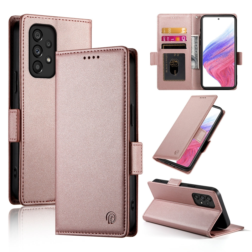Samsung Galaxy A53 5G Wallet Case - Luxury Magnetic PU Leather Flip Cover with Card Slots, Stand & Shockproof Protection