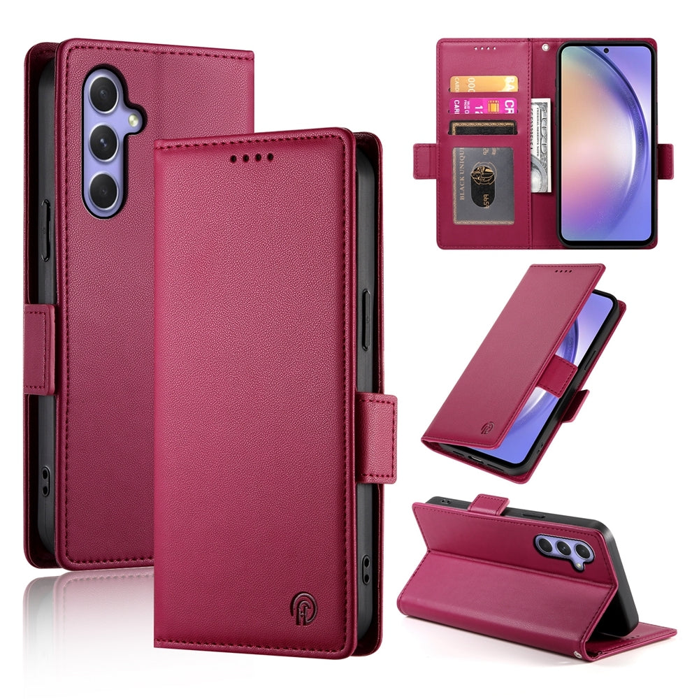 Samsung Galaxy A54 5G Wallet Case - Luxury Magnetic PU Leather Flip Cover with Card Slots, Stand & Shockproof Protection