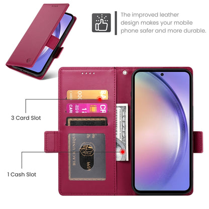 Samsung Galaxy A54 5G Wallet Case - Luxury Magnetic PU Leather Flip Cover with Card Slots, Stand & Shockproof Protection