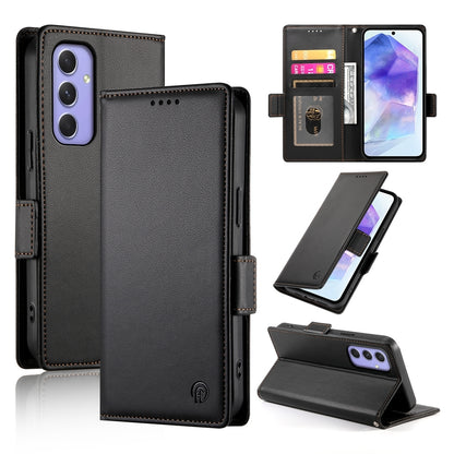 Samsung Galaxy A55 5G Wallet Case - Luxury Magnetic PU Leather Flip Cover with Card Slots, Stand & Shockproof Protection