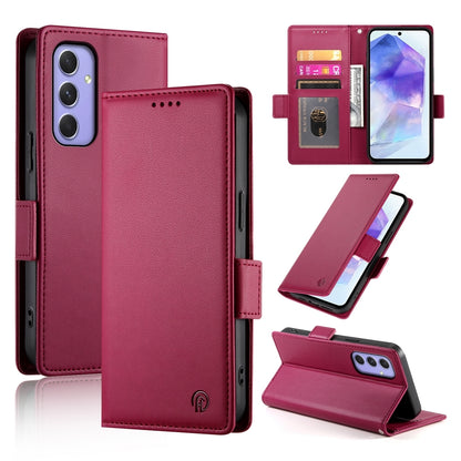 Samsung Galaxy A55 5G Wallet Case - Luxury Magnetic PU Leather Flip Cover with Card Slots, Stand & Shockproof Protection
