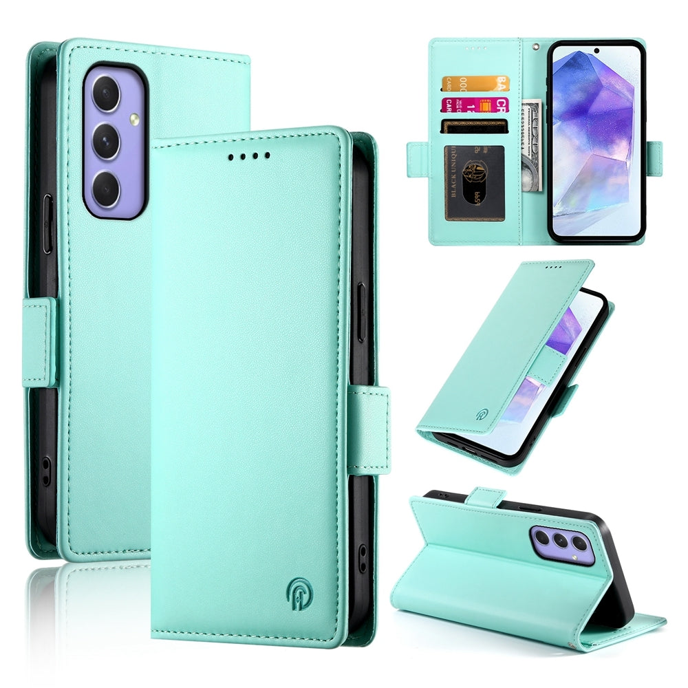 Samsung Galaxy A55 5G Wallet Case - Luxury Magnetic PU Leather Flip Cover with Card Slots, Stand & Shockproof Protection