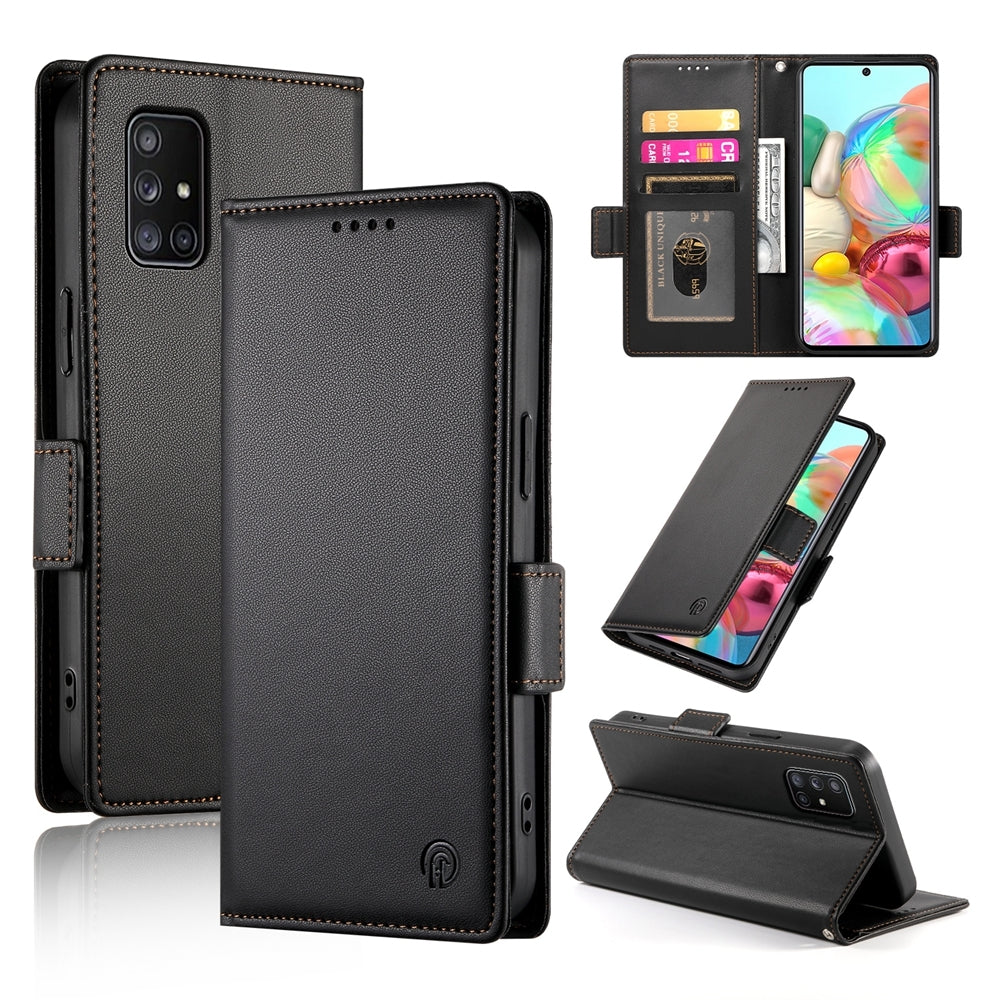 Samsung Galaxy A71 4G Wallet Case - Luxury Magnetic PU Leather Flip Cover with Card Slots, Stand & Shockproof Protection