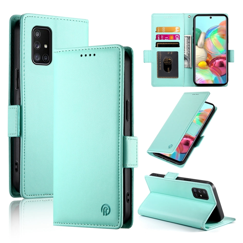 Samsung Galaxy A71 4G Wallet Case - Luxury Magnetic PU Leather Flip Cover with Card Slots, Stand & Shockproof Protection