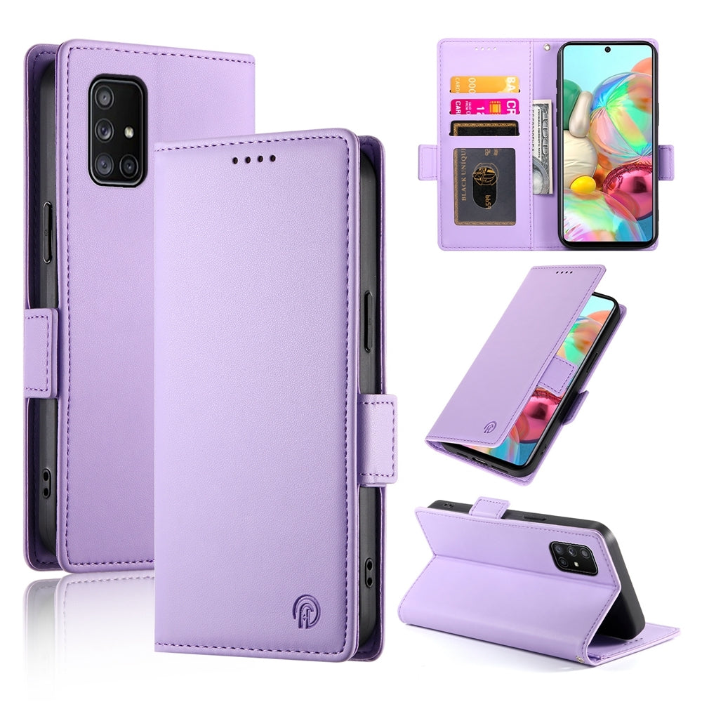 Samsung Galaxy A71 4G Wallet Case - Luxury Magnetic PU Leather Flip Cover with Card Slots, Stand & Shockproof Protection