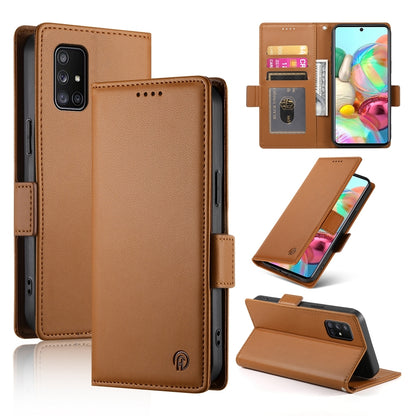 Samsung Galaxy A71 4G Wallet Case - Luxury Magnetic PU Leather Flip Cover with Card Slots, Stand & Shockproof Protection