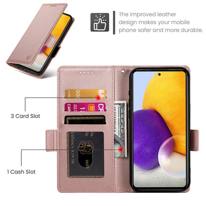 Samsung Galaxy A72 4G/5G Wallet Case - Luxury Magnetic PU Leather Flip Cover with Card Slots, Stand & Shockproof Protection