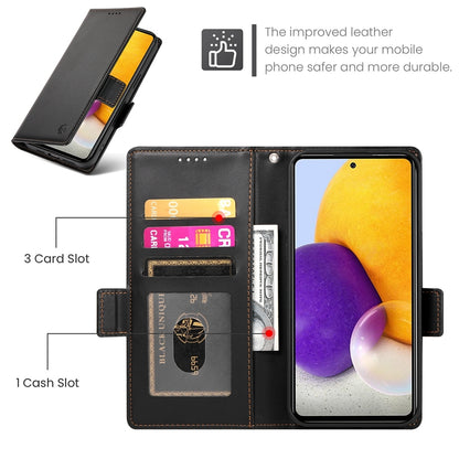Samsung Galaxy A72 4G/5G Wallet Case - Luxury Magnetic PU Leather Flip Cover with Card Slots, Stand & Shockproof Protection