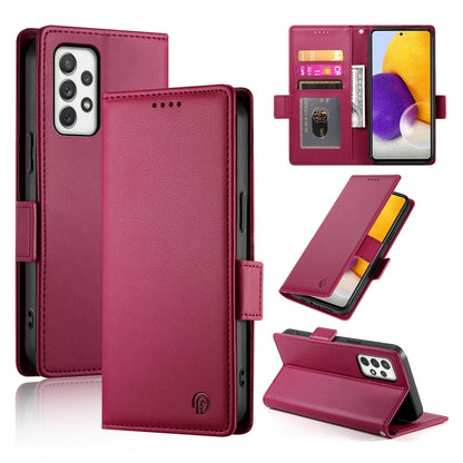 Samsung Galaxy A72 4G/5G Wallet Case - Luxury Magnetic PU Leather Flip Cover with Card Slots, Stand & Shockproof Protection