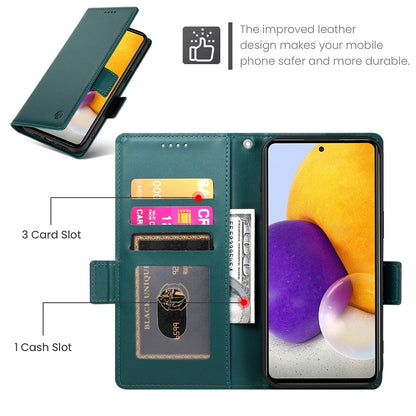 Samsung Galaxy A72 4G/5G Wallet Case - Luxury Magnetic PU Leather Flip Cover with Card Slots, Stand & Shockproof Protection