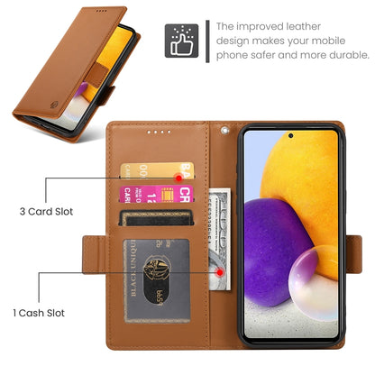 Samsung Galaxy A72 4G/5G Wallet Case - Luxury Magnetic PU Leather Flip Cover with Card Slots, Stand & Shockproof Protection