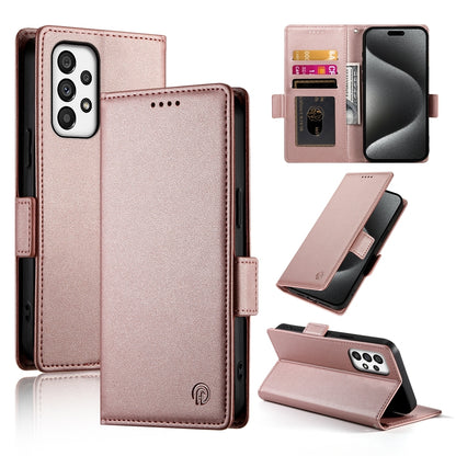 Samsung Galaxy A73 5G Wallet Case - Luxury Magnetic PU Leather Flip Cover with Card Slots, Stand & Shockproof Protection