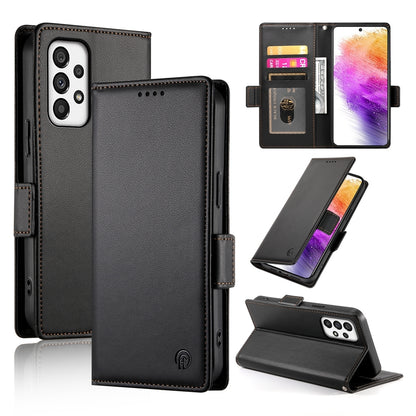 Samsung Galaxy A73 5G Wallet Case - Luxury Magnetic PU Leather Flip Cover with Card Slots, Stand & Shockproof Protection