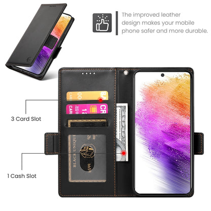 Samsung Galaxy A73 5G Wallet Case - Luxury Magnetic PU Leather Flip Cover with Card Slots, Stand & Shockproof Protection