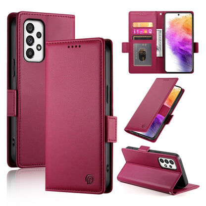 Samsung Galaxy A73 5G Wallet Case - Luxury Magnetic PU Leather Flip Cover with Card Slots, Stand & Shockproof Protection