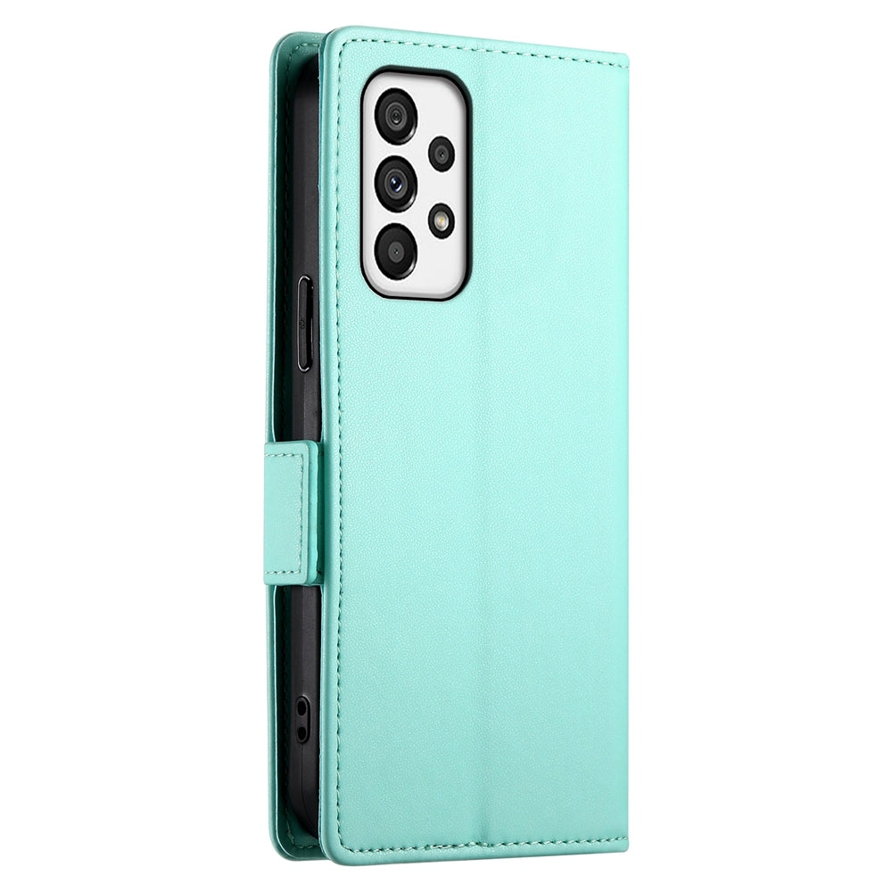Samsung Galaxy A73 5G Wallet Case - Luxury Magnetic PU Leather Flip Cover with Card Slots, Stand & Shockproof Protection