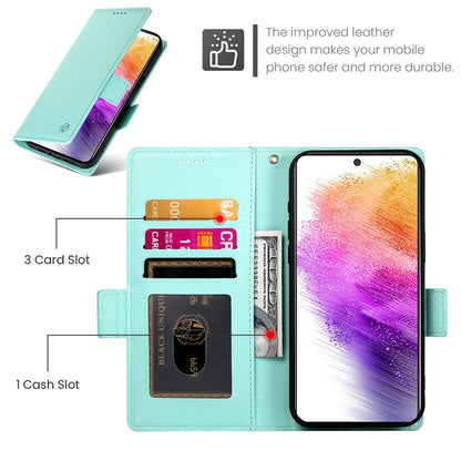 Samsung Galaxy A73 5G Wallet Case - Luxury Magnetic PU Leather Flip Cover with Card Slots, Stand & Shockproof Protection