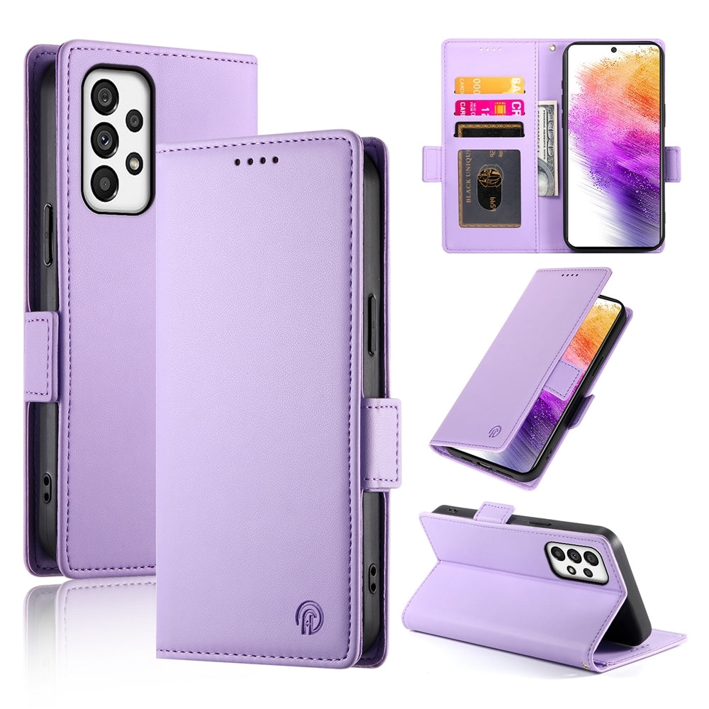 Samsung Galaxy A73 5G Wallet Case - Luxury Magnetic PU Leather Flip Cover with Card Slots, Stand & Shockproof Protection