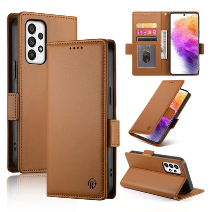 Samsung Galaxy A73 5G Wallet Case - Luxury Magnetic PU Leather Flip Cover with Card Slots, Stand & Shockproof Protection