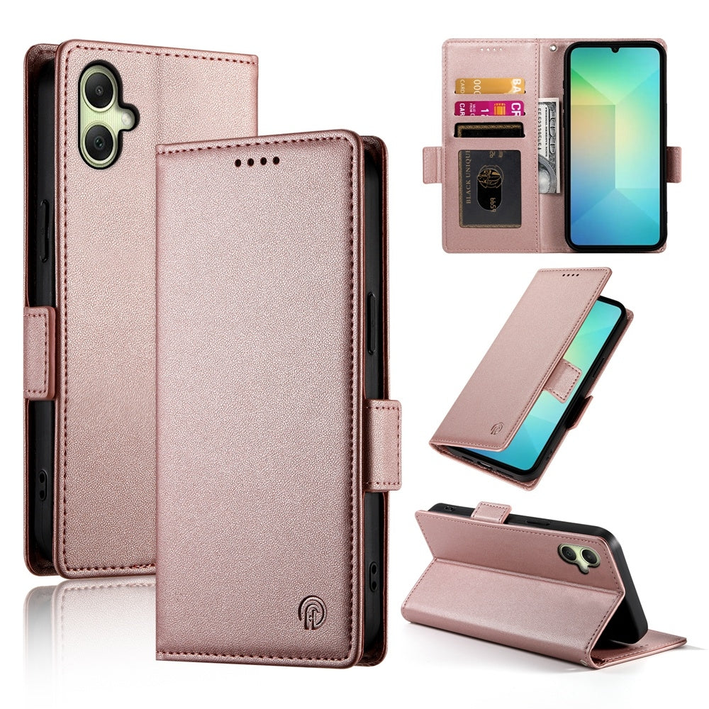 Samsung Galaxy A06 4G Wallet Case - Luxury Magnetic PU Leather Flip Cover with Card Slots, Stand & Shockproof Protection