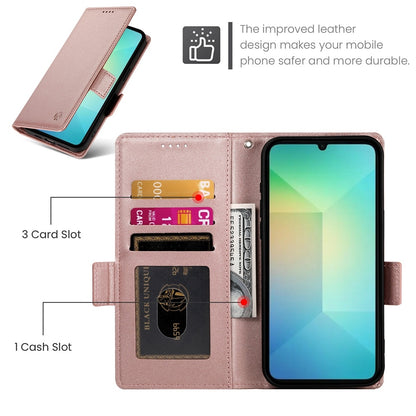 Samsung Galaxy A06 4G Wallet Case - Luxury Magnetic PU Leather Flip Cover with Card Slots, Stand & Shockproof Protection