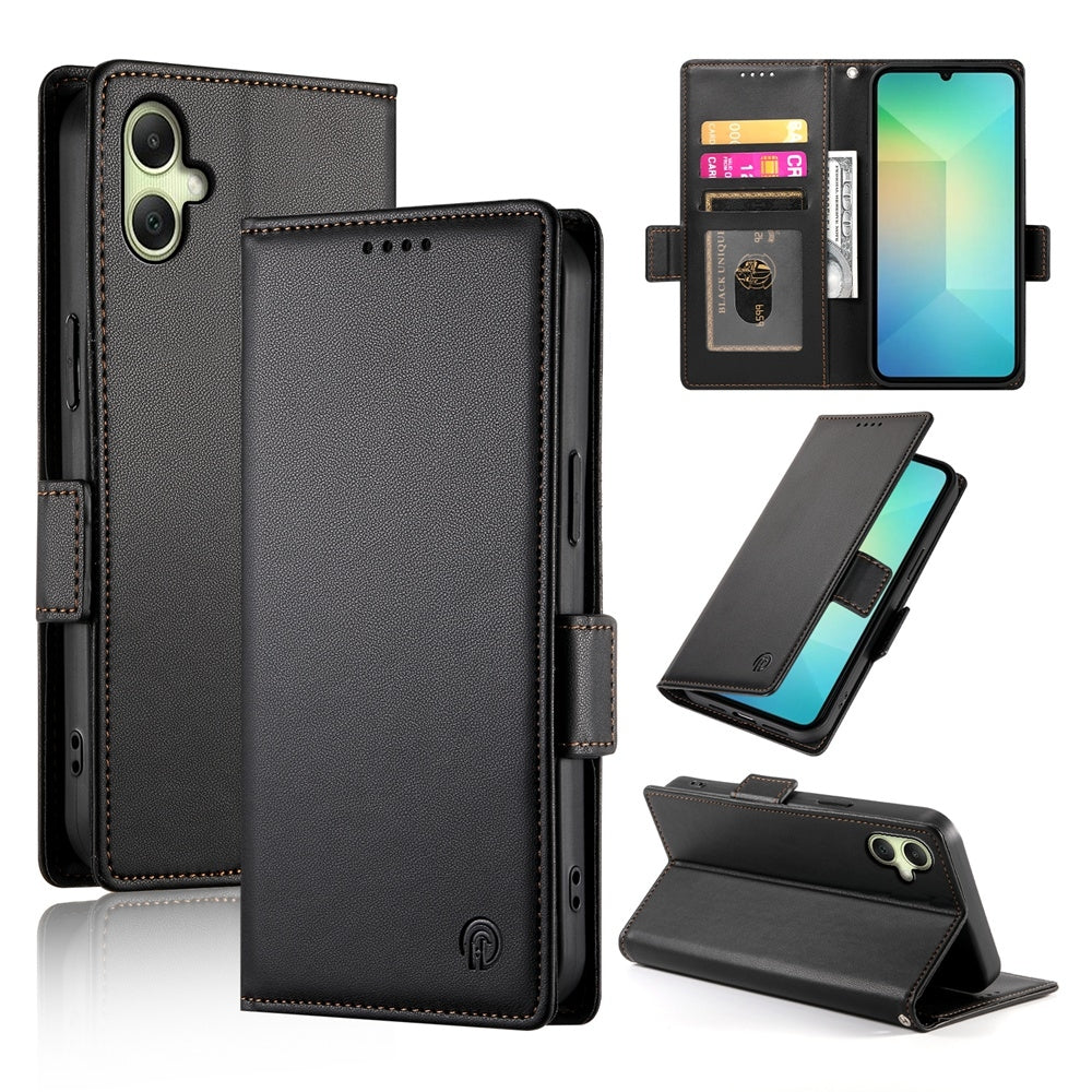 Samsung Galaxy A06 4G Wallet Case - Luxury Magnetic PU Leather Flip Cover with Card Slots, Stand & Shockproof Protection