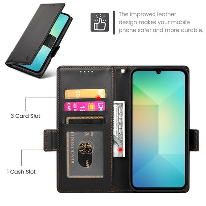 Samsung Galaxy A06 4G Wallet Case - Luxury Magnetic PU Leather Flip Cover with Card Slots, Stand & Shockproof Protection