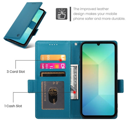 Samsung Galaxy A06 4G Wallet Case - Luxury Magnetic PU Leather Flip Cover with Card Slots, Stand & Shockproof Protection