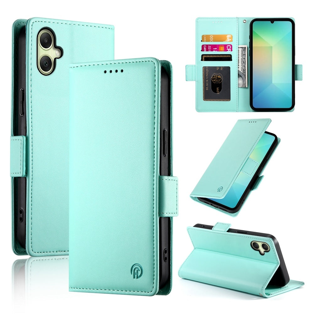 Samsung Galaxy A06 4G Wallet Case - Luxury Magnetic PU Leather Flip Cover with Card Slots, Stand & Shockproof Protection