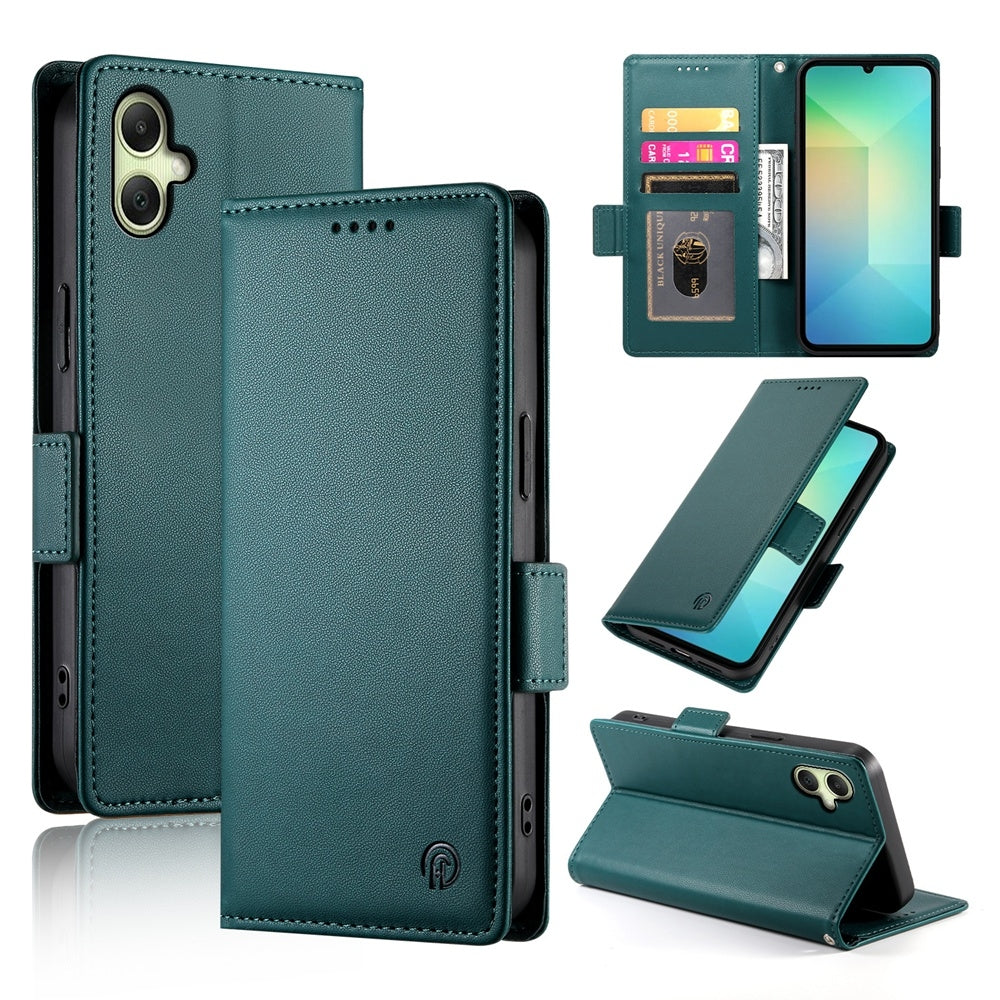 Samsung Galaxy A06 4G Wallet Case - Luxury Magnetic PU Leather Flip Cover with Card Slots, Stand & Shockproof Protection