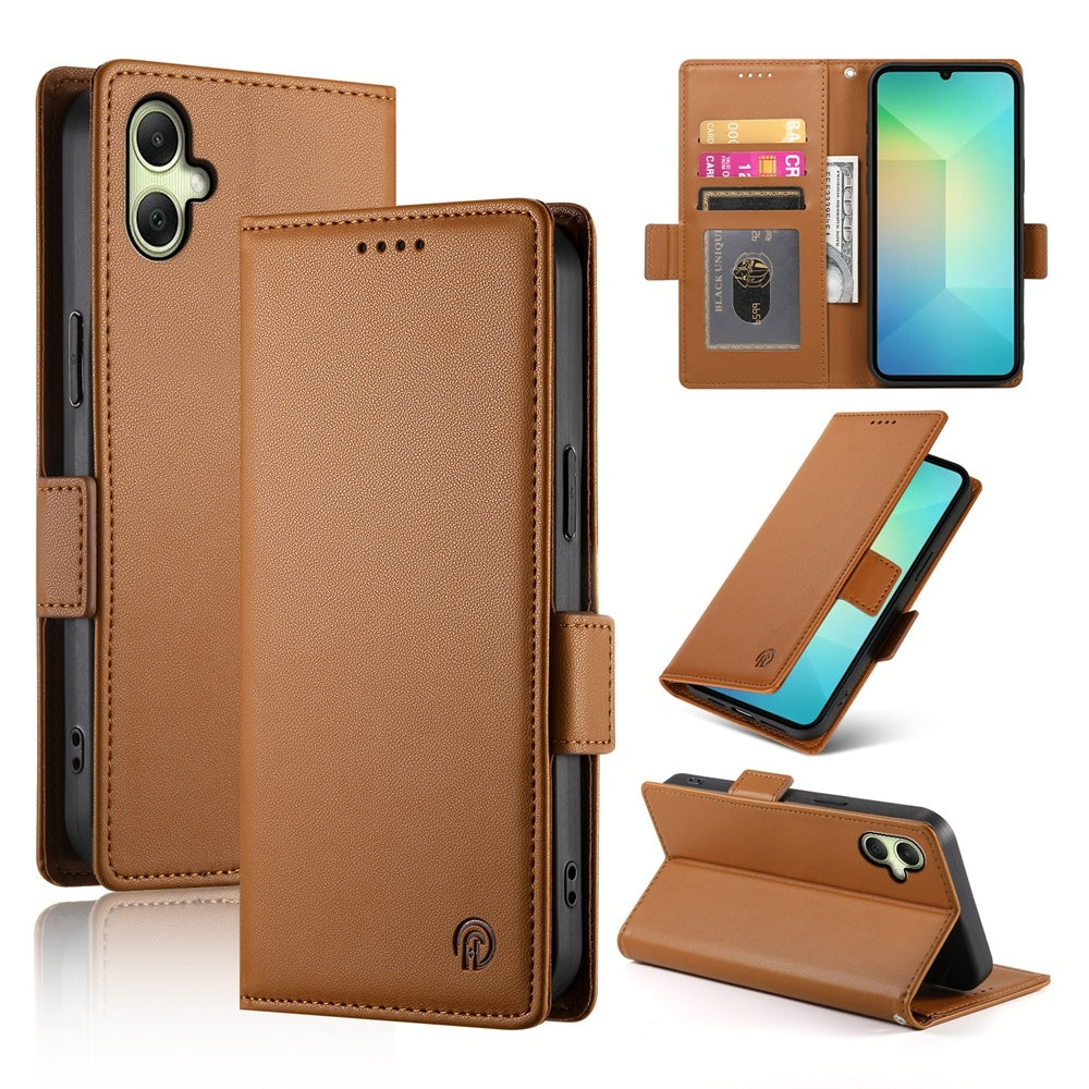 Samsung Galaxy A06 4G Wallet Case - Luxury Magnetic PU Leather Flip Cover with Card Slots, Stand & Shockproof Protection