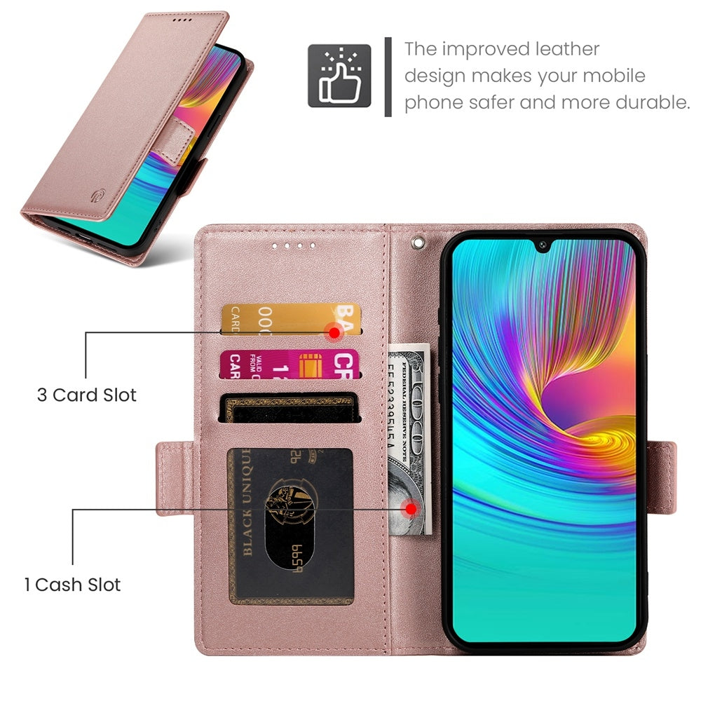 Samsung Galaxy A16 5G Wallet Case - Luxury Magnetic PU Leather Flip Cover with Card Slots, Stand & Shockproof Protection