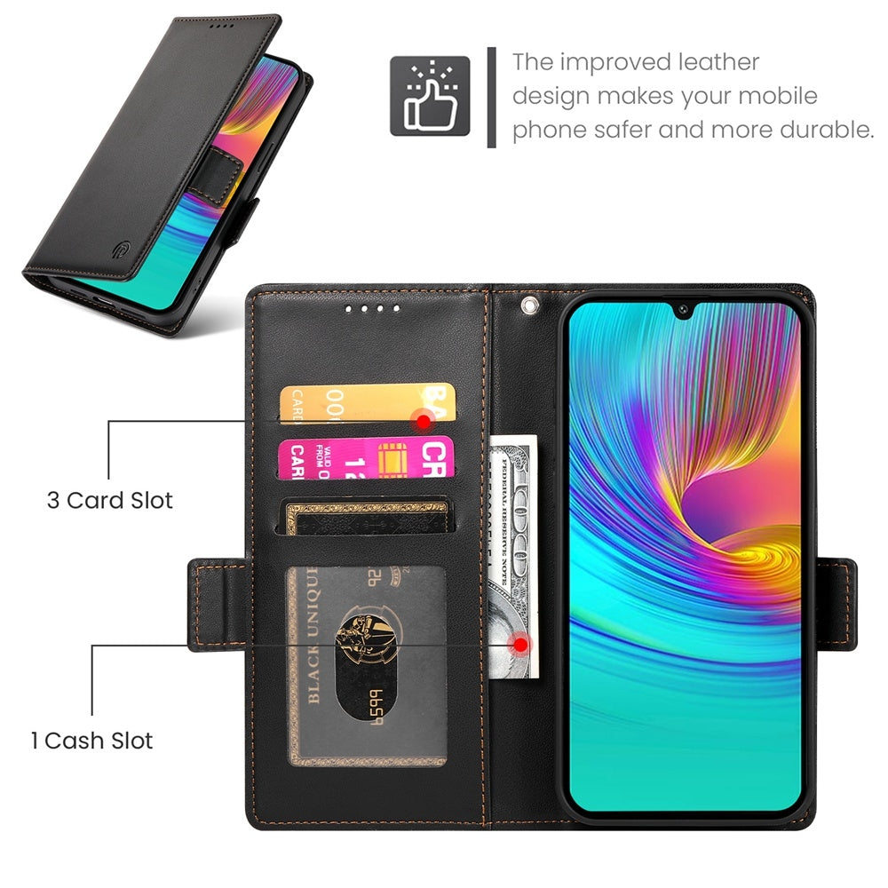 Samsung Galaxy A16 5G Wallet Case - Luxury Magnetic PU Leather Flip Cover with Card Slots, Stand & Shockproof Protection