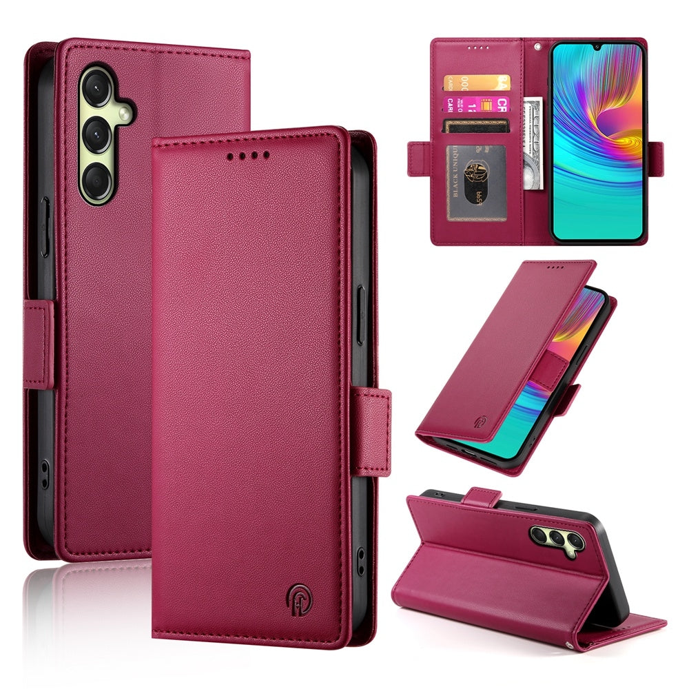 Samsung Galaxy A16 5G Wallet Case - Luxury Magnetic PU Leather Flip Cover with Card Slots, Stand & Shockproof Protection