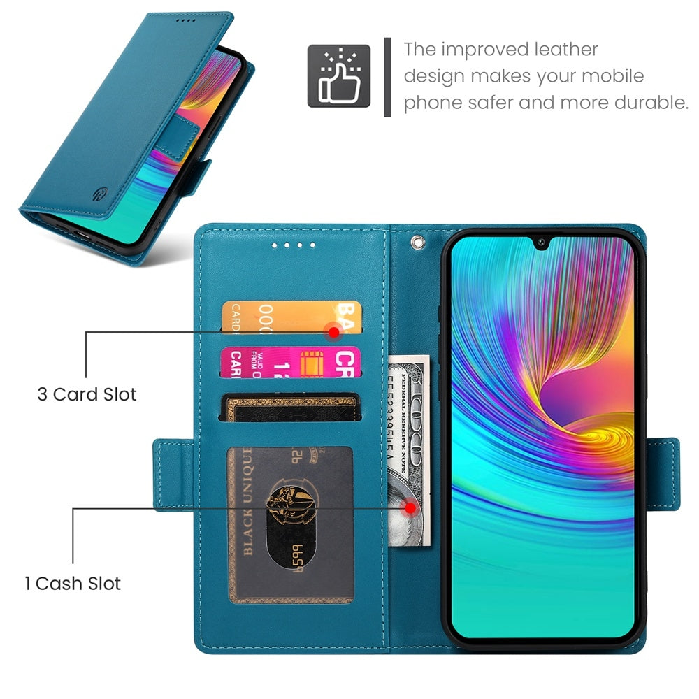 Samsung Galaxy A16 5G Wallet Case - Luxury Magnetic PU Leather Flip Cover with Card Slots, Stand & Shockproof Protection