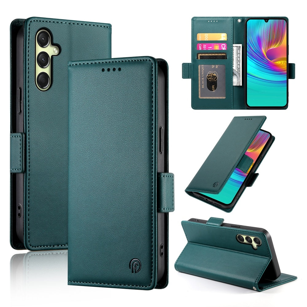 Samsung Galaxy A16 5G Wallet Case - Luxury Magnetic PU Leather Flip Cover with Card Slots, Stand & Shockproof Protection