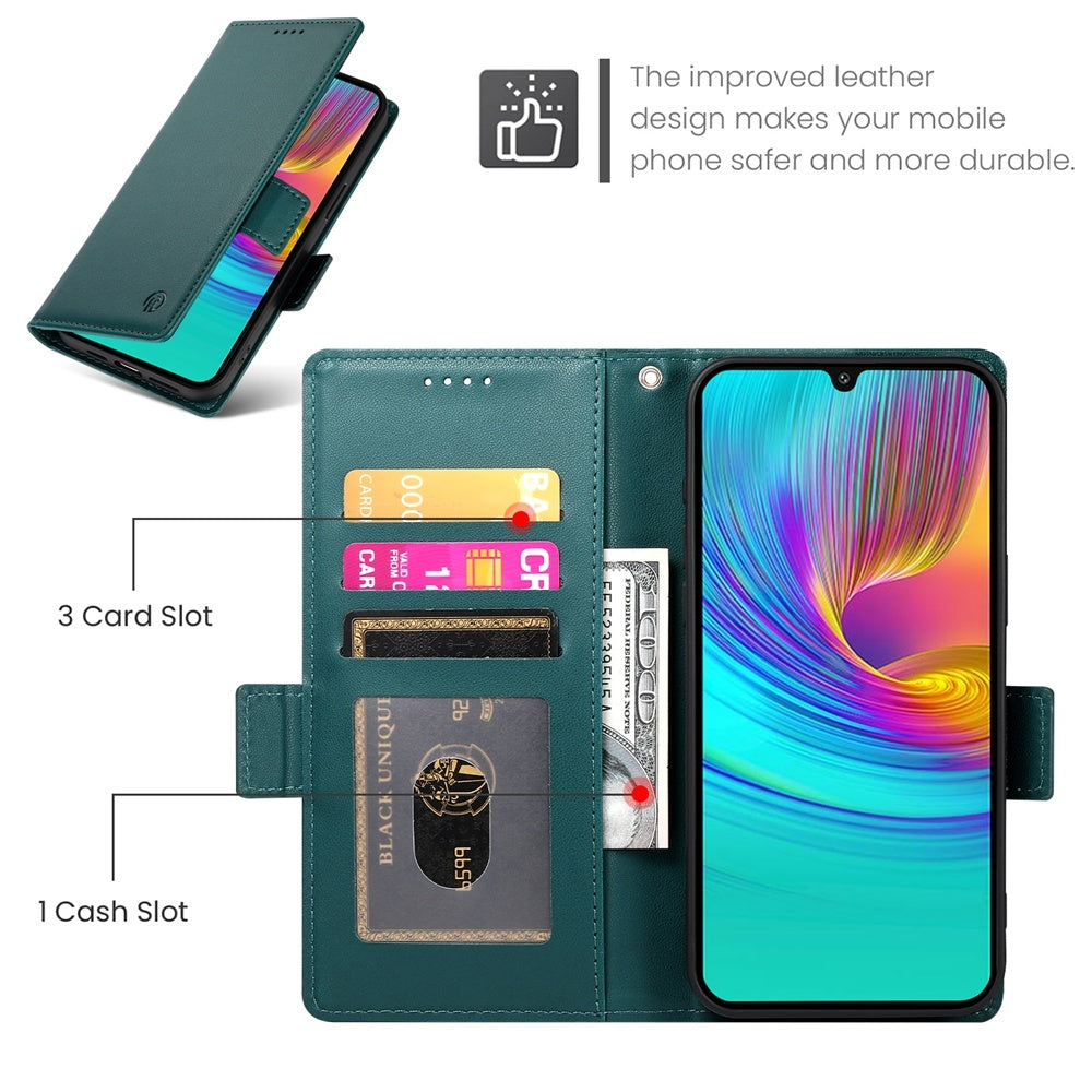 Samsung Galaxy A16 5G Wallet Case - Luxury Magnetic PU Leather Flip Cover with Card Slots, Stand & Shockproof Protection
